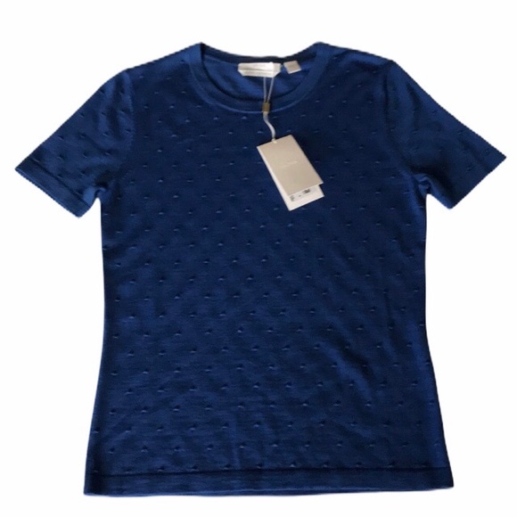 Hugo Boss Tops - Boss Hugo Boss Open Blue knit top NWT size (S) 4-6